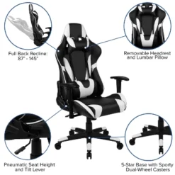 Flash Furniture Gaming Desk And Reclining Gaming Chair Set With Cup Holder, Headphone Hook, And Monitor/Smartphone Stand 15 Flash Furniture Gaming Desk And Reclining Gaming Chair Set With Cup Holder, Headphone Hook, And Monitor/Smartphone Stand -Flash Furniture Shop GUEST c3646ff0 dd4e 4414 a23f ff496924574e