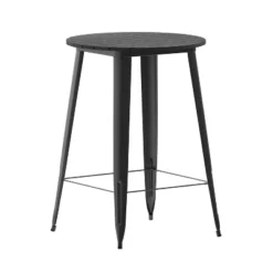 Flash Furniture Declan Commercial Indoor/Outdoor Bar Top Table, 30" Round All Weather Poly Resin Top With Steel Base -Flash Furniture Shop GUEST c38d3844 878a 4725 94d1 da49b6970a8a