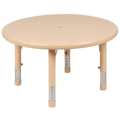 Flash Furniture 33" Round Plastic Height Adjustable Activity Table -Flash Furniture Shop GUEST c3f3e407 d944 4c99 8aa9 cdc2737e311f