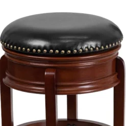 Flash Furniture 24'' High Backless Wood Counter Height Stool With Carved Apron And LeatherSoftSoft Swivel Seat -Flash Furniture Shop GUEST c44d43d6 2591 49cd a3bd b1c466c8db1e