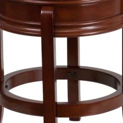 Flash Furniture 24'' High Backless Wood Counter Height Stool With Carved Apron And LeatherSoftSoft Swivel Seat -Flash Furniture Shop GUEST c4d2bc0e dc20 408a accc 7e16249dde8a