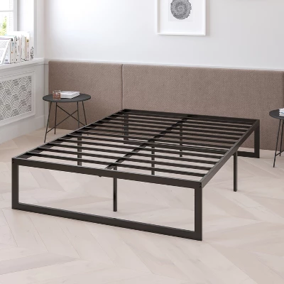 Flash Furniture 14 Inch Metal Platform Bed Frame With 10 Inch Pocket Spring Mattress In A Box (No Box Spring Required) 3 Flash Furniture 14 Inch Metal Platform Bed Frame With 10 Inch Pocket Spring Mattress In A Box (No Box Spring Required) - Image 3