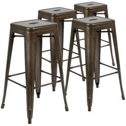 Flash Furniture 30" High Metal Indoor Bar Stool - Stackable Set Of 4 -Flash Furniture Shop GUEST c674cd86 3266 4a6c 903b 977c522923b3
