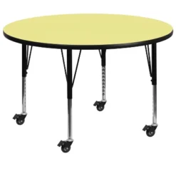Flash Furniture Mobile 48'' Round Thermal Laminate Activity Table - Height Adjustable Short Legs -Flash Furniture Shop GUEST c93172bb 6c0e 483c 83b1 639aabc6fc88