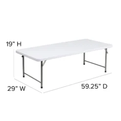 Flash Furniture 4.93-Foot Kid's Granite White Plastic Folding Table 10 Flash Furniture 4.93-Foot Kid's Granite White Plastic Folding Table -Flash Furniture Shop GUEST ca401930 3ca2 43e4 a6f4 88afb68478bb
