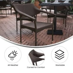 Flash Furniture Jace Set Of 2 Commercial Grade Stacking Patio Chairs, All Weather PE Rattan Wicker Patio Dining Chairs 16 Flash Furniture Jace Set Of 2 Commercial Grade Stacking Patio Chairs, All Weather PE Rattan Wicker Patio Dining Chairs -Flash Furniture Shop GUEST ca912433 8b76 4f13 9e16 7ba19a9a09c2