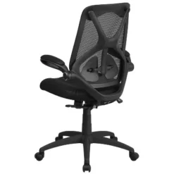 Flash Furniture High Back Black Mesh Executive Swivel Ergonomic Office Chair With Adjustable Lumbar, 2-Paddle Control And Flip-Up Arms -Flash Furniture Shop GUEST caad54c6 9ff2 496b 82fc 4b290d97adc4