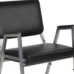 Flash Furniture HERCULES Series 1000 Lb. Rated Black Antimicrobial Vinyl Bariatric Medical Reception Arm Chair With 3/4 Panel Back -Flash Furniture Shop GUEST cb268e48 dd83 45ed b613 ba38d002da56