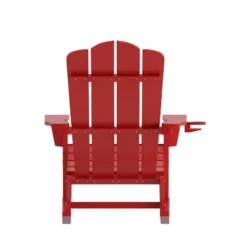 Flash Furniture Newport HDPE Adirondack Chair With Cup Holder And Pull Out Ottoman, All-Weather HDPE Indoor/Outdoor Chair -Flash Furniture Shop GUEST cbc40194 0483 49e5 a876 ffd579b65219