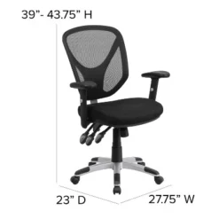 Flash Furniture Mid-Back Black Mesh Multifunction Swivel Ergonomic Task Office Chair With Adjustable Arms 11 Flash Furniture Mid-Back Black Mesh Multifunction Swivel Ergonomic Task Office Chair With Adjustable Arms -Flash Furniture Shop GUEST cc5e483a 14b0 425b 8a0c 53077160d9b9