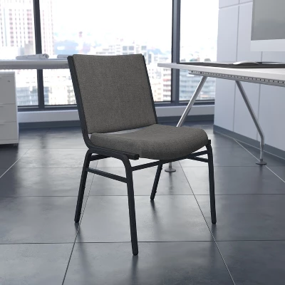 Flash Furniture HERCULES Series Heavy Duty Gray Fabric Stack Chair 1 Flash Furniture HERCULES Series Heavy Duty Gray Fabric Stack Chair