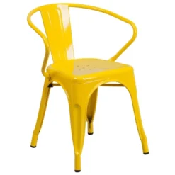 Flash Furniture Commercial Grade Metal Indoor-Outdoor Chair With Arms -Flash Furniture Shop GUEST ce929f63 d8a1 4559 9f80 4511badf8dfe