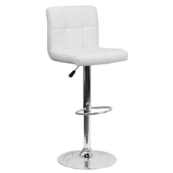 Flash Furniture Contemporary Quilted Vinyl Adjustable Height Barstool With Chrome Base -Flash Furniture Shop GUEST cf104406 ca88 49e2 b7fe 33717d8c17b6
