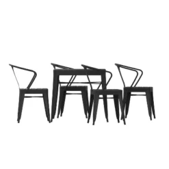 Flash Furniture All-Weather Resin Top Square Table & 4 Metal Chairs With Poly Resin Seats-Black 21 Flash Furniture All-Weather Resin Top Square Table & 4 Metal Chairs With Poly Resin Seats-Black -Flash Furniture Shop GUEST cf14e112 3eac 4495 ab0d 727937fc4624