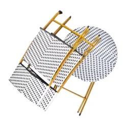 Flash Furniture Rouen Three Piece Folding French Bistro Set In PE Rattan With Metal Frames For Indoor And Outdoor Use 24 Flash Furniture Rouen Three Piece Folding French Bistro Set In PE Rattan With Metal Frames For Indoor And Outdoor Use -Flash Furniture Shop GUEST cfb3ff7e 1e1b 440c b1c5 f1ec361496c8