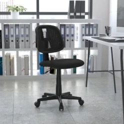 Flash Furniture Flash Fundamentals Mid-Back Mesh Swivel Task Office Chair With Pivot Back