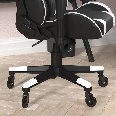 Flash Furniture X20 Gaming Chair Racing Office Computer PC Adjustable Chair With Reclining Back And Transparent Roller Wheels 3 Flash Furniture X20 Gaming Chair Racing Office Computer PC Adjustable Chair With Reclining Back And Transparent Roller Wheels - Image 3