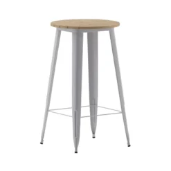 Flash Furniture Declan Commercial Indoor/Outdoor Bar Top Table, 23.75" Round All Weather Poly Resin Top With Steel Base -Flash Furniture Shop GUEST d1a7506a 40c0 4abf 83e5 fb3cd6a65d8a