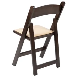 Flash Furniture HERCULES Series Chocolate Wood Folding Chair With Vinyl Padded Seat -Flash Furniture Shop GUEST d2b595e8 5a47 46ce b0a3 7436f147c476