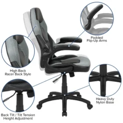 Flash Furniture X10 Gaming Chair Racing Office Ergonomic Computer PC Adjustable Swivel Chair With Flip-up Arms -Flash Furniture Shop GUEST d3de8675 9cd7 4797 b31f 63df3e823600