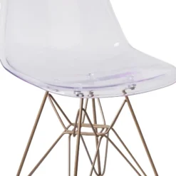 Flash Furniture Elon Series Ghost Chair With Gold Metal Base -Flash Furniture Shop GUEST d43da26b 7378 46ea b5ce 3e0dfcb7d944