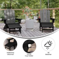 Flash Furniture Halifax HDPE Adirondack Chair With Cup Holder And Pull Out Ottoman, All-Weather HDPE Indoor/Outdoor Lounge Chair 18 Flash Furniture Halifax HDPE Adirondack Chair With Cup Holder And Pull Out Ottoman, All-Weather HDPE Indoor/Outdoor Lounge Chair -Flash Furniture Shop GUEST d484f6fb 401d 4801 857e 5a7afb884526