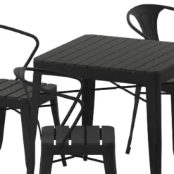 Flash Furniture All-Weather Resin Top Square Table & 4 Metal Chairs With Poly Resin Seats-Black 19 Flash Furniture All-Weather Resin Top Square Table & 4 Metal Chairs With Poly Resin Seats-Black -Flash Furniture Shop GUEST d5079169 7392 43f1 bb58 1f15b26fcb75