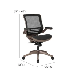 Flash Furniture Mid-Back Transparent Mesh Executive Swivel Office Chair With Flip-Up Arms -Flash Furniture Shop GUEST d7906475 e832 4303 aca8 ed04f102a802