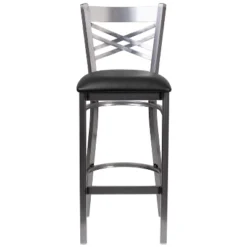 Flash Furniture Clear Coated ''X'' Back Metal Restaurant Barstool -Flash Furniture Shop GUEST d89cb7b6 ac92 4d52 8795 ad1f5ce8a905