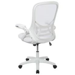 Flash Furniture Porter High Back White Mesh Ergonomic Swivel Office Chair With White Frame And Flip-up Arms -Flash Furniture Shop GUEST d8d6a538 8b67 48f5 89f0 a2f8d9638aba