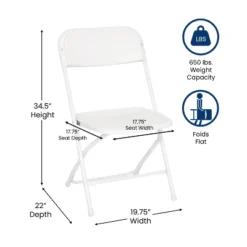 Flash Furniture Hercules™ Big And Tall Commercial Folding Chair - Extra Wide 650LB. Capacity - Durable Plastic - 4-Pack -Flash Furniture Shop GUEST d8f5876f faa8 4c26 9de6 8de450278d76