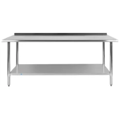 Flash Furniture Stainless Steel 18 Gauge Prep And Work Table With 1.5" Backsplash And Undershelf, NSF -Flash Furniture Shop GUEST d9ac025f 44b7 4cfe 85c3 06cbaec93e78