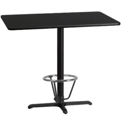 Flash Furniture 30'' X 48'' Rectangular Laminate Table Top With 23.5'' X 29.5'' Bar Height Table Base And Foot Ring -Flash Furniture Shop GUEST db2b5d1a 38ff 413a b297 7ebd88121382
