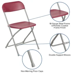 Flash Furniture Hercules™ Series Plastic Folding Chair - 2 Pack 650LB Weight Capacity -Flash Furniture Shop GUEST dcbf7e81 0047 4f27 b195 3445ad497ba3