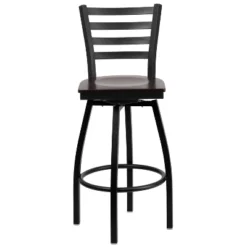 Flash Furniture Black Ladder Back Swivel Metal Barstool -Flash Furniture Shop GUEST dd0048c8 0d20 4fed 9757 8babeaab40f7