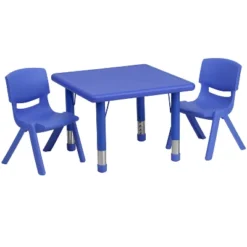 Flash Furniture 24" Square Plastic Height Adjustable Activity Table Set With 2 Chairs 20 Flash Furniture 24" Square Plastic Height Adjustable Activity Table Set With 2 Chairs -Flash Furniture Shop GUEST ddb30316 5d61 442f b6dc b920b4a86ddc