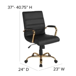 Flash Furniture Mid-Back Executive Swivel Office Chair With Metal Frame And Arms 20 Flash Furniture Mid-Back Executive Swivel Office Chair With Metal Frame And Arms -Flash Furniture Shop GUEST de215dda ade9 47fb bb3f 86922570672e