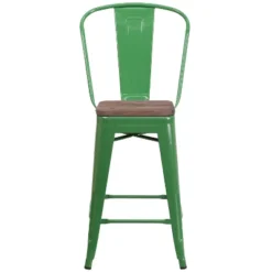 Flash Furniture 24" High Metal Counter Height Stool With Back And Wood Seat 18 Flash Furniture 24" High Metal Counter Height Stool With Back And Wood Seat -Flash Furniture Shop GUEST de4595d5 306d 4aa9 a175 f89ff333ba68