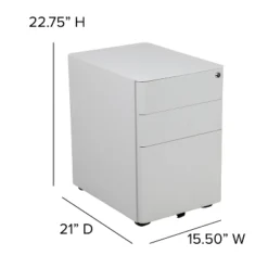 Flash Furniture Modern 3-Drawer Mobile Locking Filing Cabinet With Anti-Tilt Mechanism And Hanging Drawer For Legal & Letter Files 19 Flash Furniture Modern 3-Drawer Mobile Locking Filing Cabinet With Anti-Tilt Mechanism And Hanging Drawer For Legal & Letter Files -Flash Furniture Shop GUEST df2d88db 150f 4c04 a505 d0483b1c06ae
