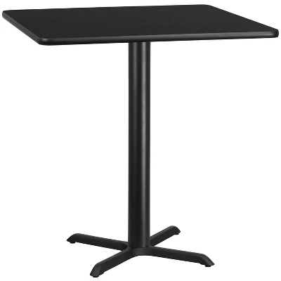 Flash Furniture 42'' Square Laminate Table Top With 33'' X 33'' Bar Height Table Base 3 Flash Furniture 42'' Square Laminate Table Top With 33'' X 33'' Bar Height Table Base - Image 3