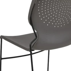 Flash Furniture HERCULES Series 661 Lb. Capacity Gray Full Back Stack Chair With Black Powder Coated Frame 17 Flash Furniture HERCULES Series 661 Lb. Capacity Gray Full Back Stack Chair With Black Powder Coated Frame -Flash Furniture Shop GUEST e14adef8 cdef 4330 af03 d1fd9ba251d5