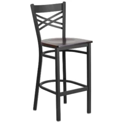 Flash Furniture Black ''X'' Back Metal Restaurant Barstool -Flash Furniture Shop GUEST e28855d8 a0ac 4ad5 a8a1 5dfa8ec2c2fb