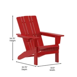 Flash Furniture Halifax Adirondack Chair With Cup Holder, Weather Resistant HDPE Adirondack Chair -Flash Furniture Shop GUEST e3579541 3854 405b 89df 50074c518d43