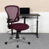 Flash Furniture Mid-Back Mesh Swivel Task Office Chair With Chrome Base And Arms