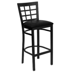 Flash Furniture Black Window Back Metal Restaurant Barstool -Flash Furniture Shop GUEST e47f989d 97f4 445c a810 34a328302480