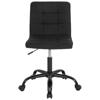 Flash Furniture Sorrento Home And Office Armless Task Office Chair With Tufted Back/Seat 2 Flash Furniture Sorrento Home And Office Armless Task Office Chair With Tufted Back/Seat - Image 2
