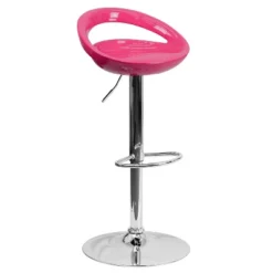 Flash Furniture Contemporary Plastic Adjustable Height Barstool With Rounded Cutout Back And Chrome Base -Flash Furniture Shop GUEST e5b33ca1 57ed 4b4b 8a72 e4db5104ca0a