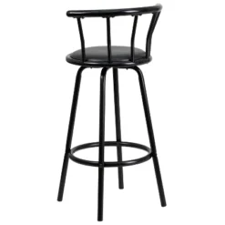 Flash Furniture Crown Back Black Metal Barstool With Black Vinyl Swivel Seat -Flash Furniture Shop GUEST e5b6ecb1 17a7 4638 895d 17ba908a0ea2