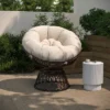Flash Furniture Bowie Comfort Series Swivel Patio Chair With Cushion