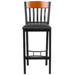 Flash Furniture Vertical Back Metal And Wood Restaurant Barstool With Vinyl Seat -Flash Furniture Shop GUEST e7171422 dc0c 400c 9bd1 75b88c42bb62